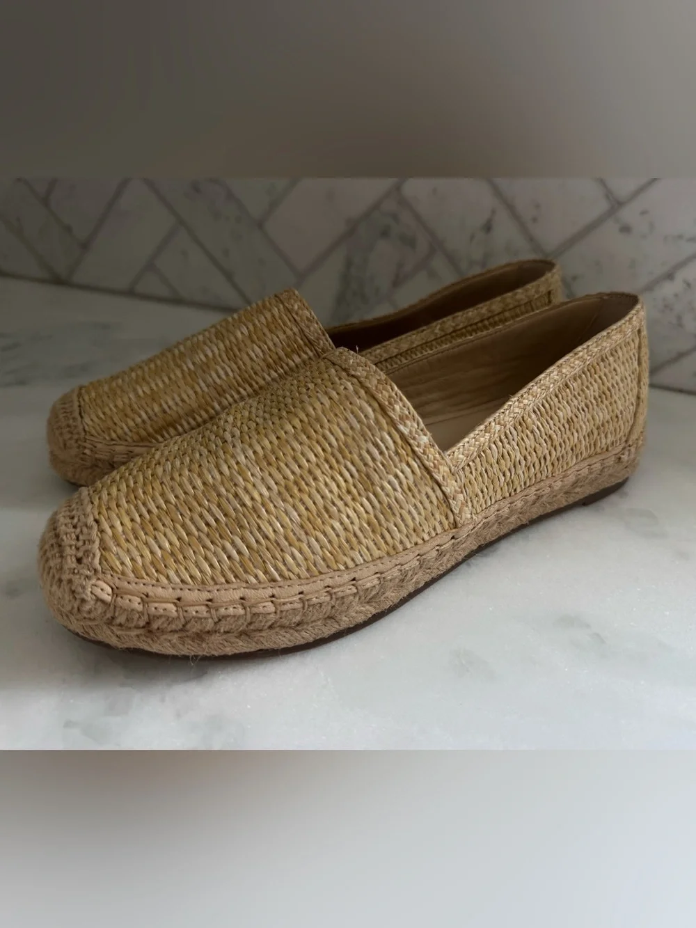 J.McLaughlin Women's Natural Shira Raffia Espadrille 8